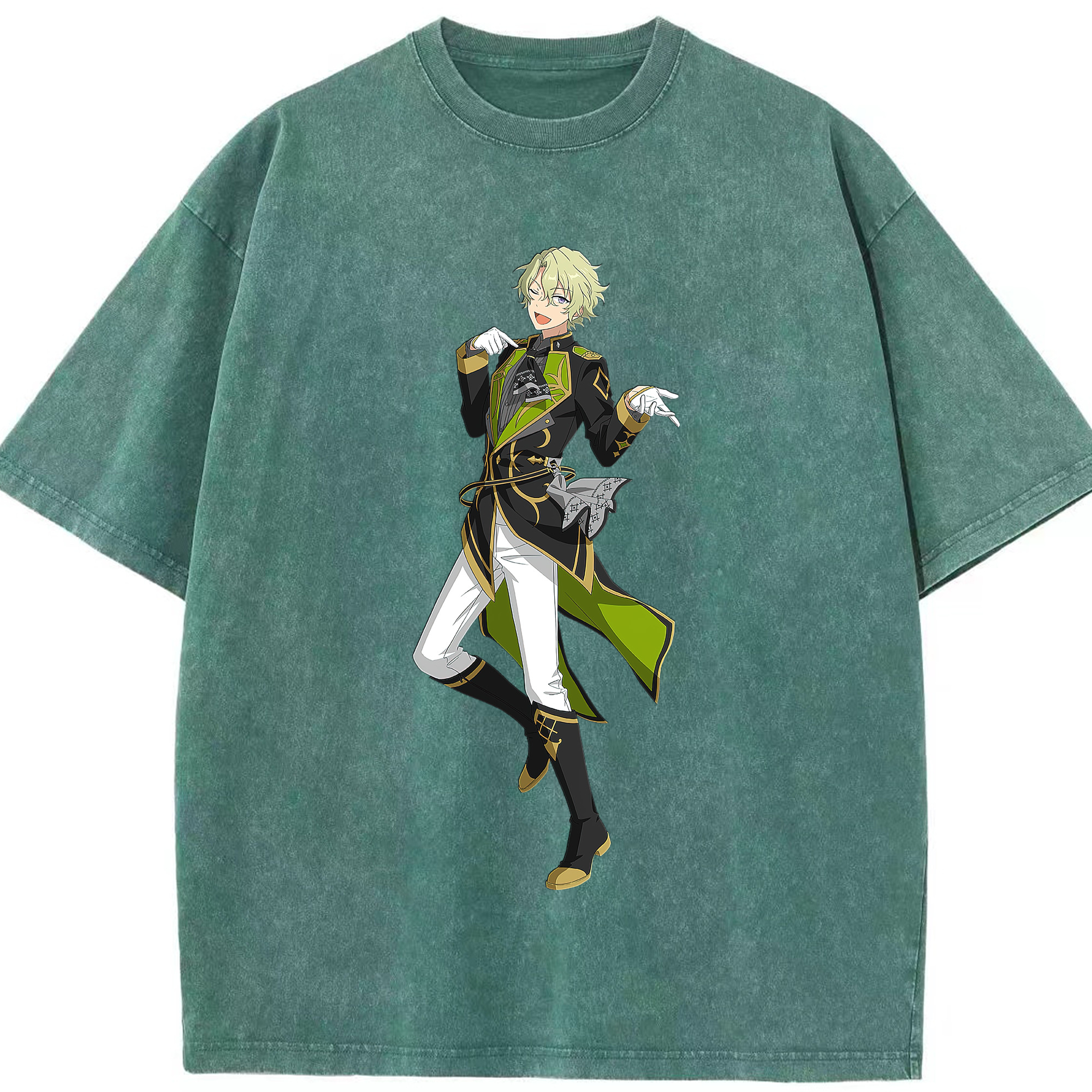 （画像用） あんさんぶるスターズ! Ensemble Stars 綿100% ヴィンテージ風 半袖Tシャツ（フロントプリント）